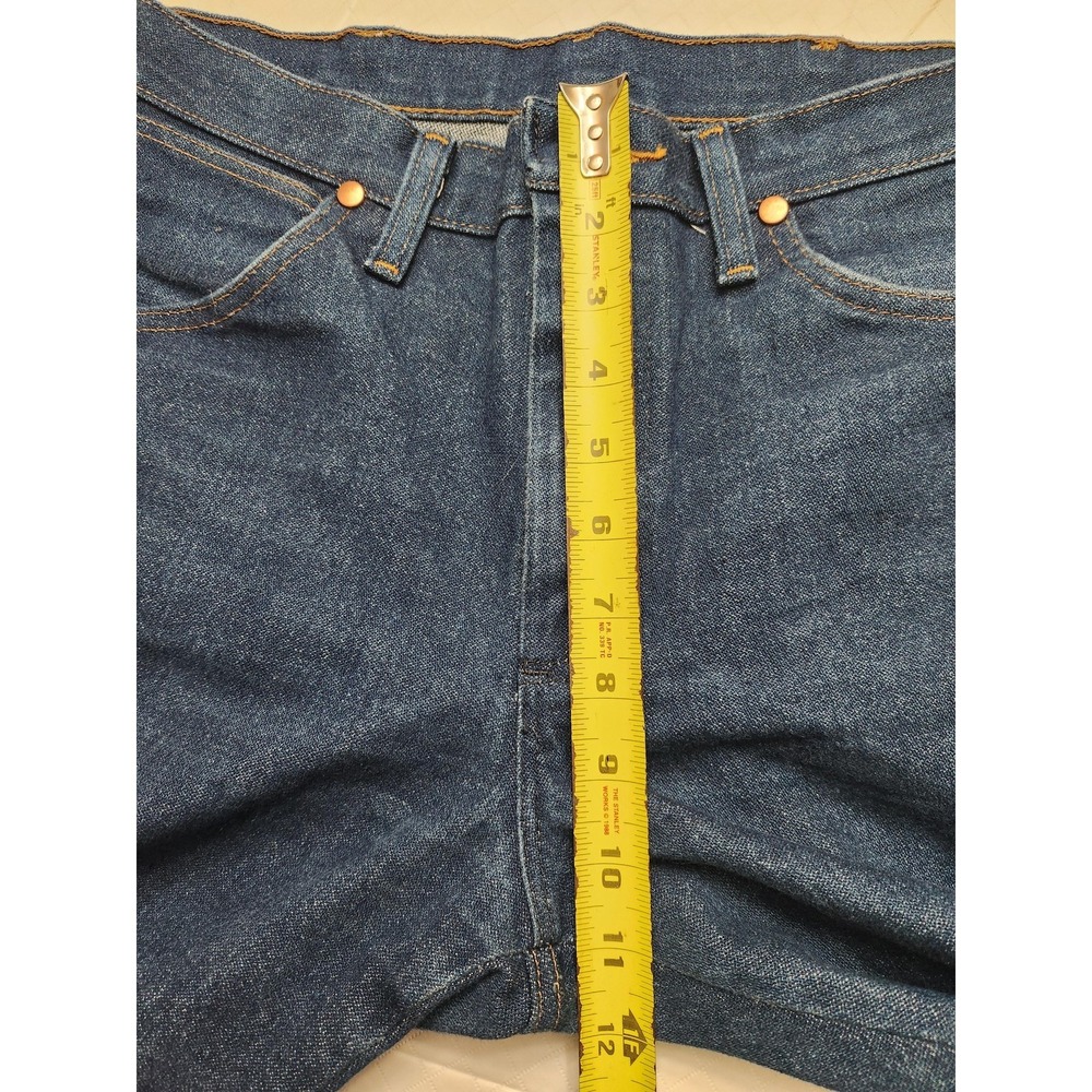 Wrangler 13MWZ Cowboy Cut Jeans Mens 30x30 Blue Straight Leg Dark Wash Denim - Picture 5 of 10